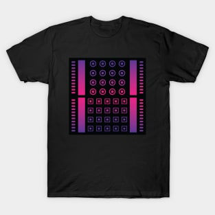 “Dimensional Screen (2)” - V.2 Purple - (Geometric Art) (Dimensions) - Doc Labs T-Shirt